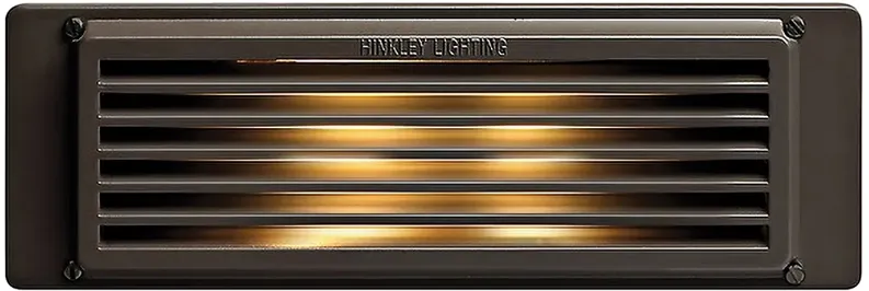 Hinkley 10" Wide Bronze Louvered Landscape Deck Light