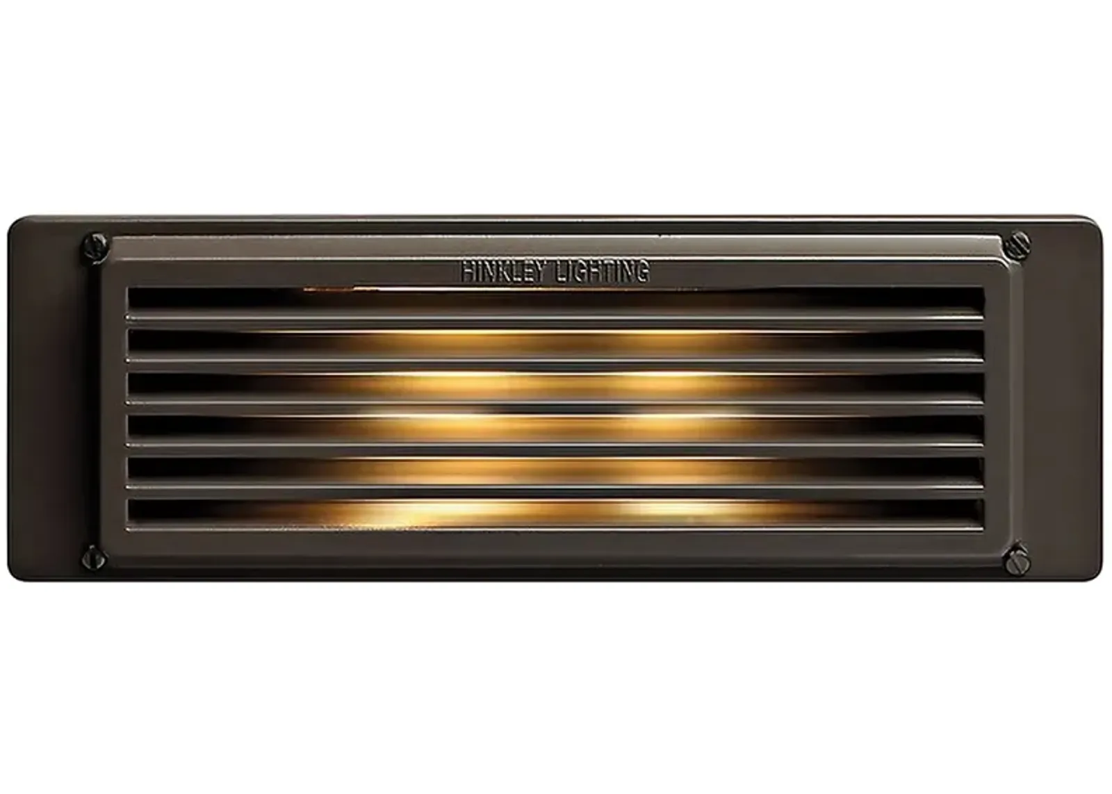 Hinkley 10" Wide Bronze Louvered Landscape Deck Light