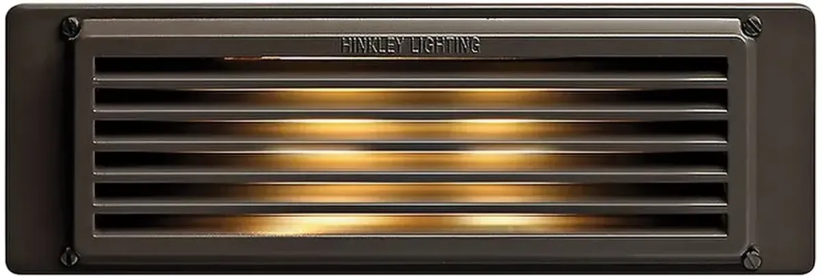 Hinkley 10" Wide Bronze Louvered Landscape Deck Light