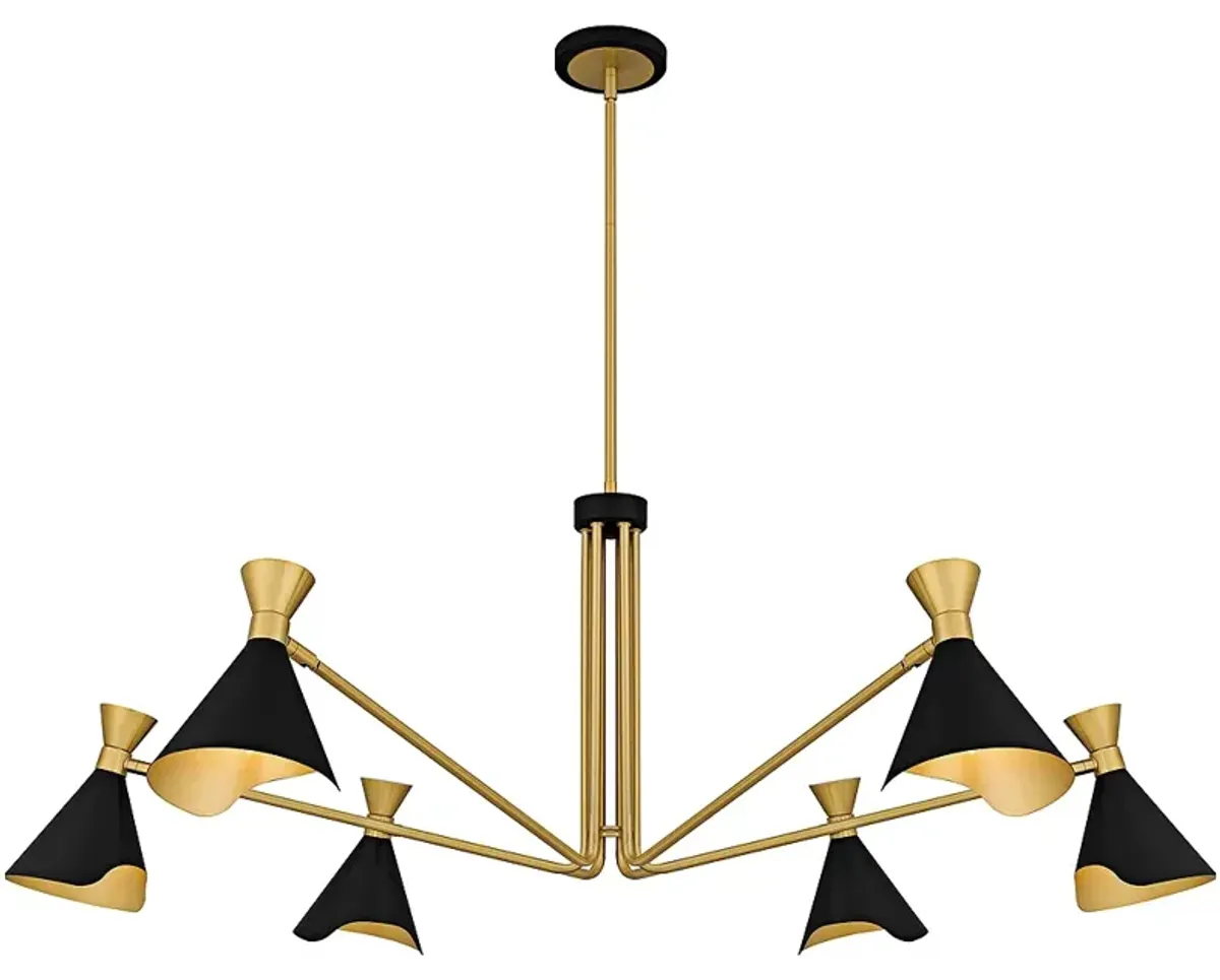 Arden 6-Light Matte Black Chandelier