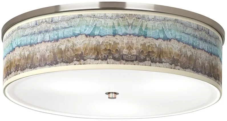 Marble Jewel Giclee Nickel 20 1/4" Wide Ceiling Light