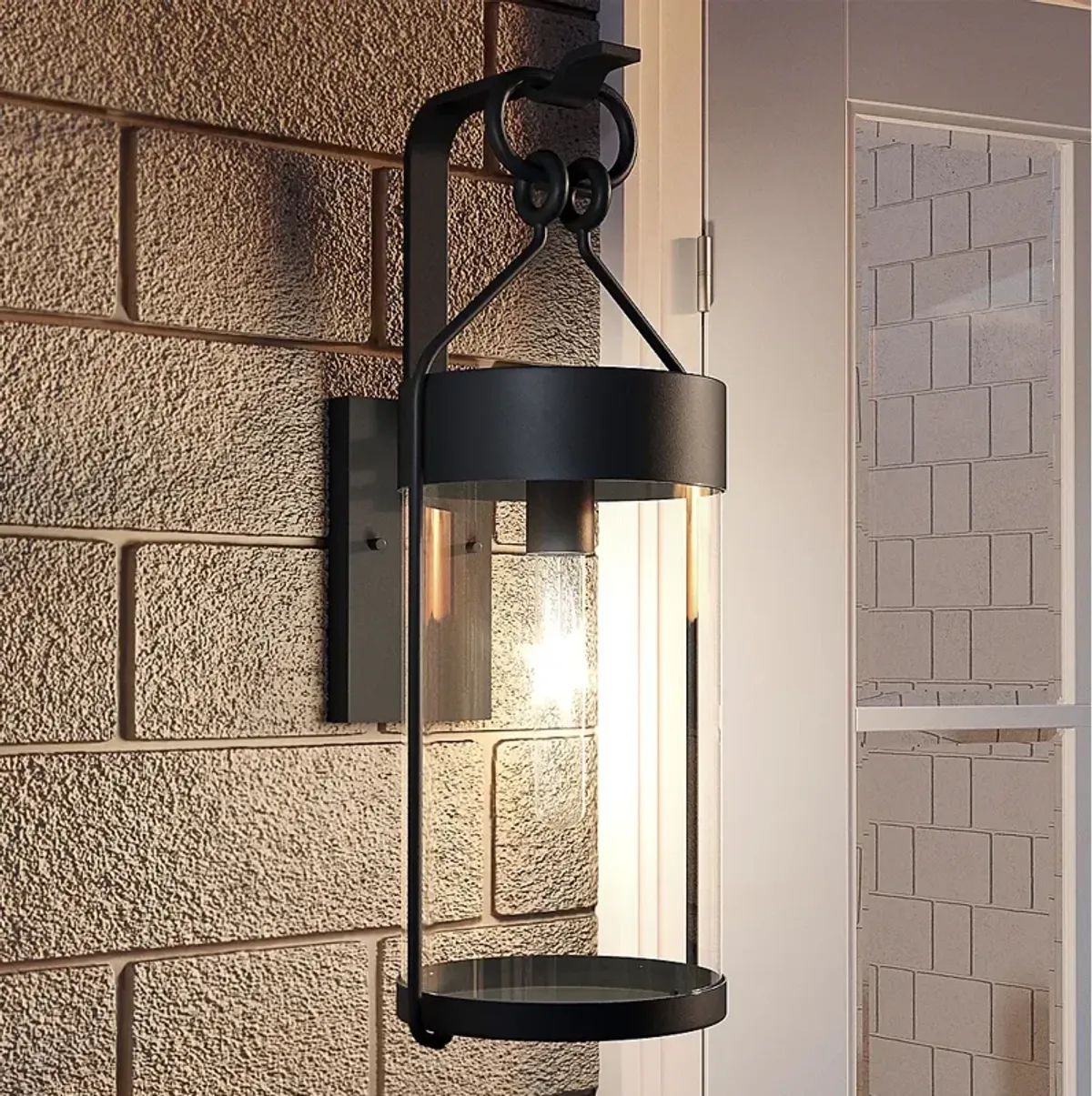 Quoizel Corbin 22 1/2" High Earth Black Outdoor Wall Light