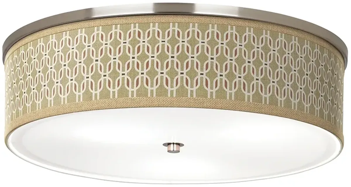 Rustic Mod Giclee Nickel 20 1/4" Wide Ceiling Light