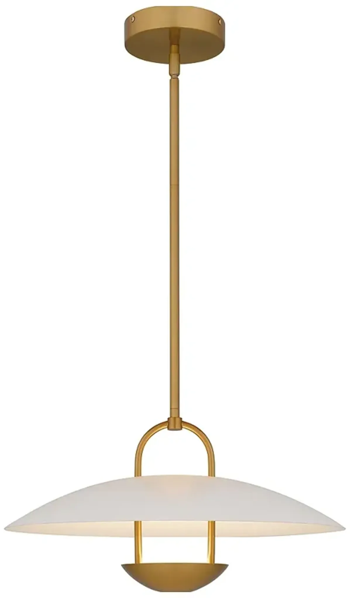 Bingham Integrated LED Brushed Gold Pendant