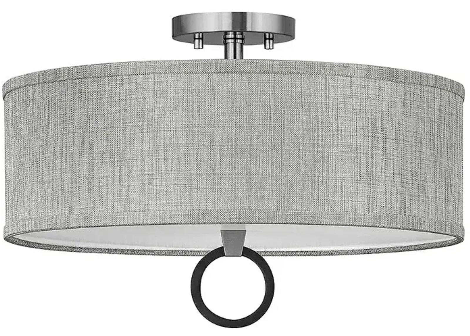 Foyer Link-Medium Semi-Flush Mount-Brushed Nickel