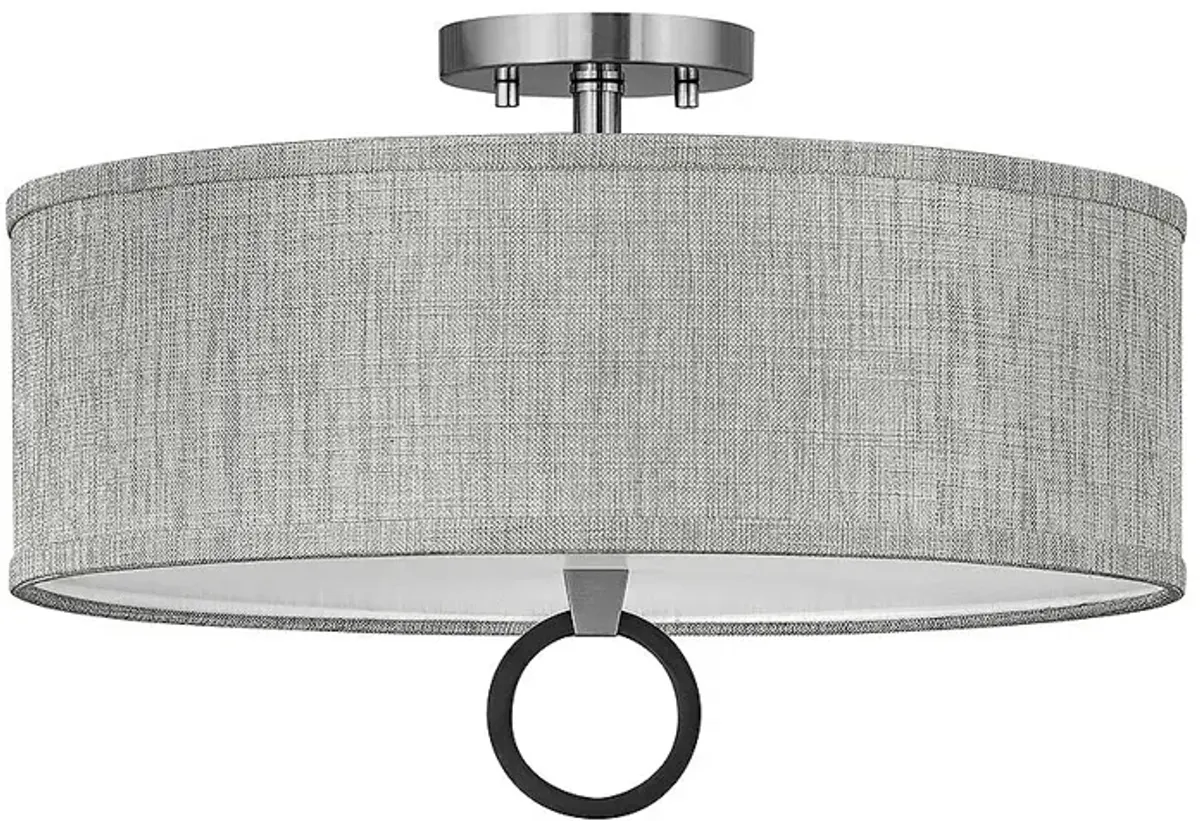 Foyer Link-Medium Semi-Flush Mount-Brushed Nickel