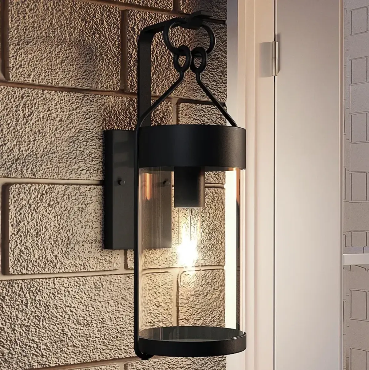 Quoizel Corbin 17 1/2" High Earth Black Outdoor Wall Light