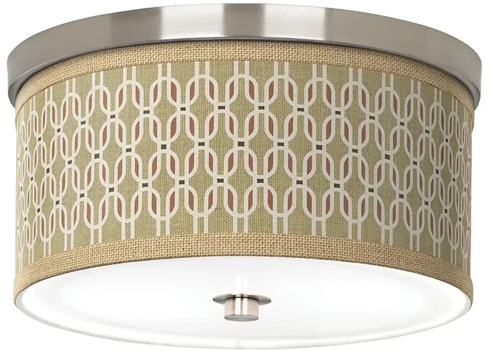 Rustic Mod Giclee Nickel 10 1/4" Wide Ceiling Light