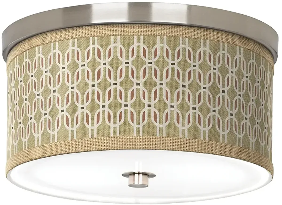 Rustic Mod Giclee Nickel 10 1/4" Wide Ceiling Light