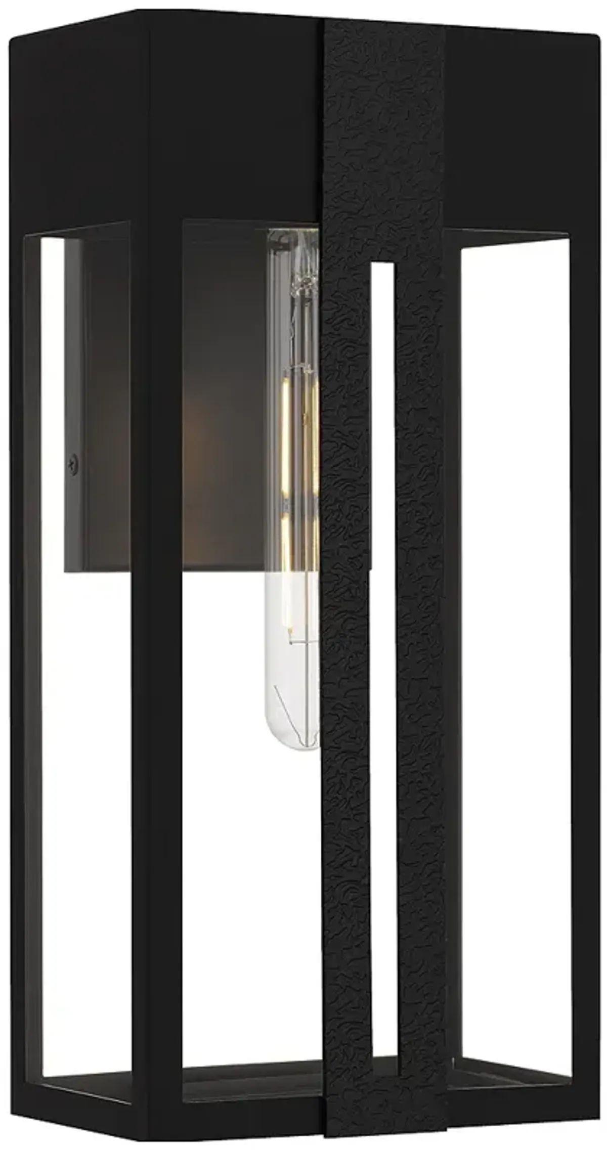 Boswell 1-Light Matte Black Outdoor Wall Lantern