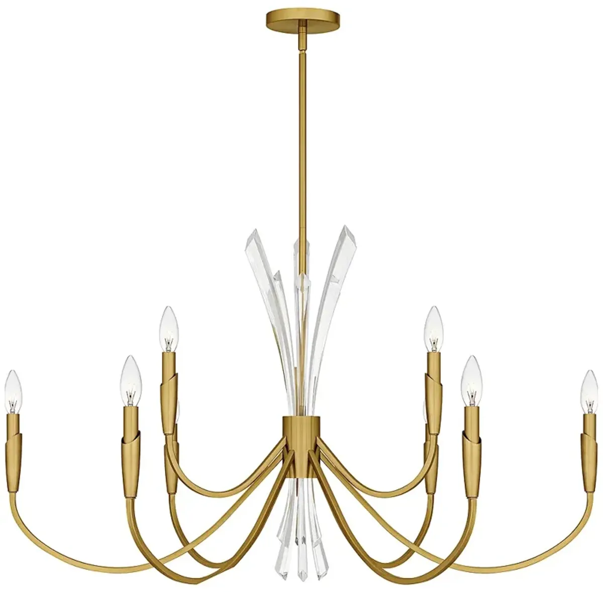 Cecily 9-Light Brushed Gold Chandelier