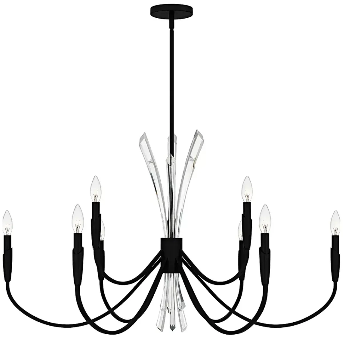 Cecily 9-Light Matte Black Chandelier