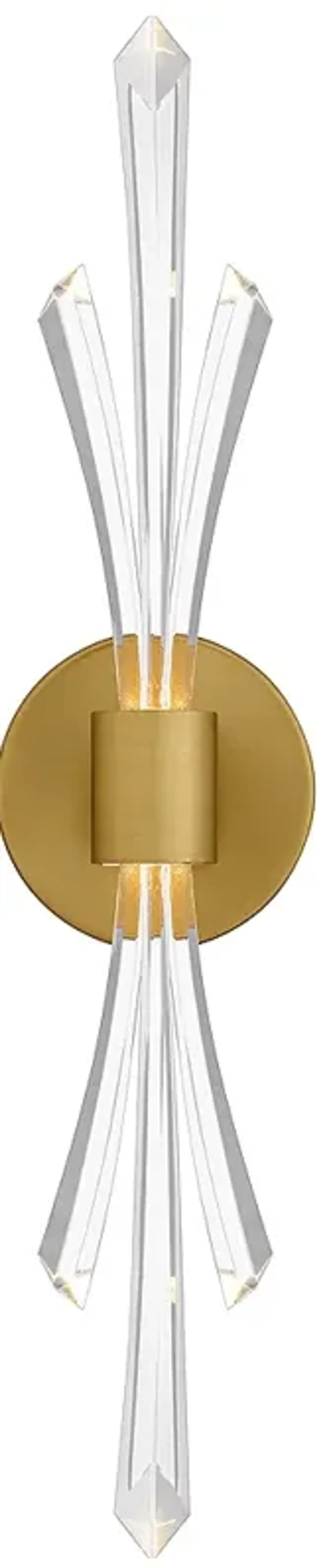 Quoizel Cecily 22 1/2" High Brushed Gold Wall Sconce