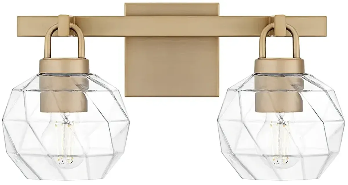 Celina 2-Light Bronze Gold Bath Light