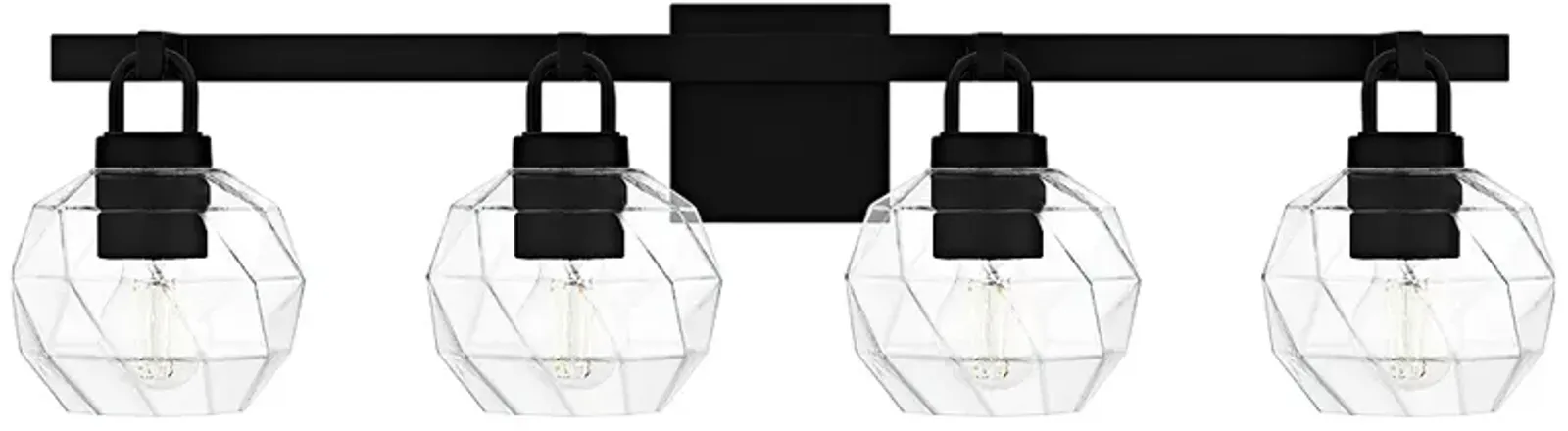 Celina 4-Light Matte Black Bath Light