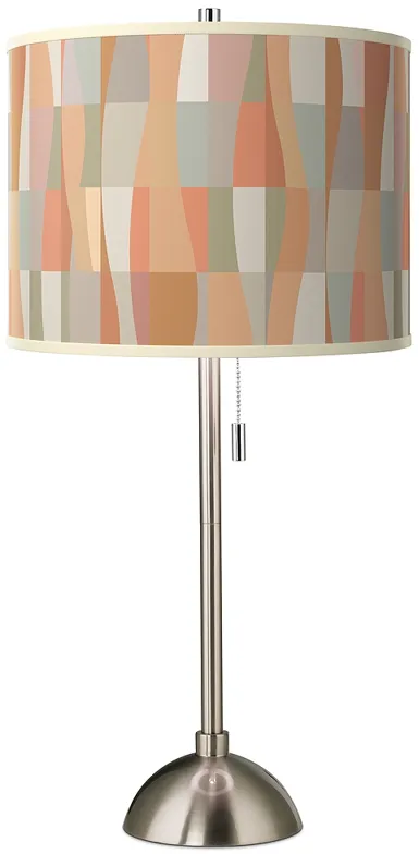 Sedona Giclee Brushed Nickel Table Lamp