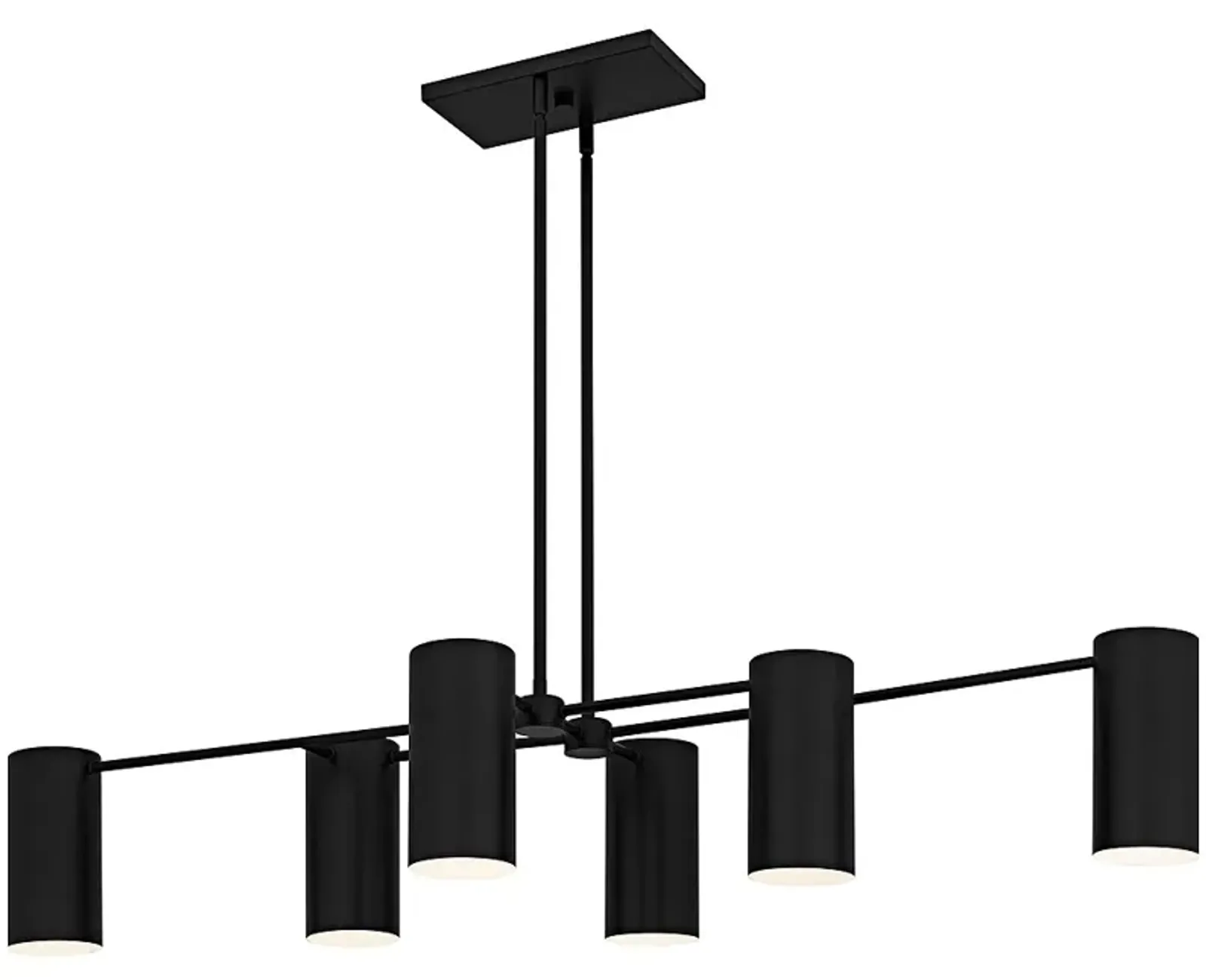 Foreland 6-Light Matte Black Linear Chandelier