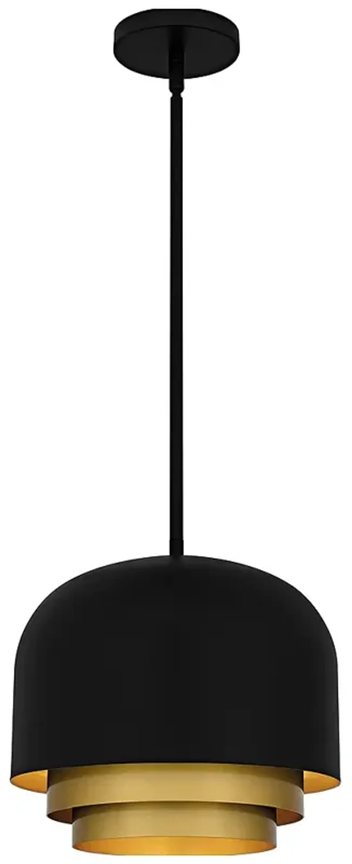 Frankie 3-Light Matte Black Pendant