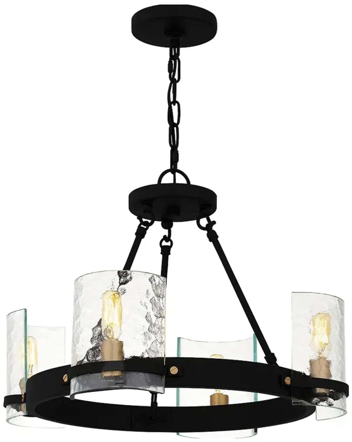 Gloucester 4-Light Matte Black Chandelier