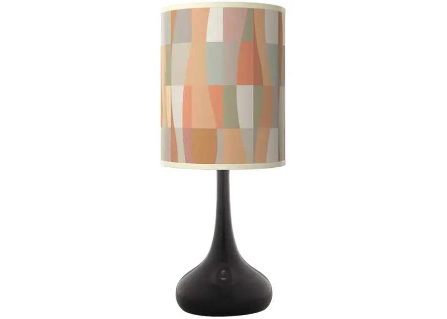 Sedona Giclee Black Droplet Table Lamp