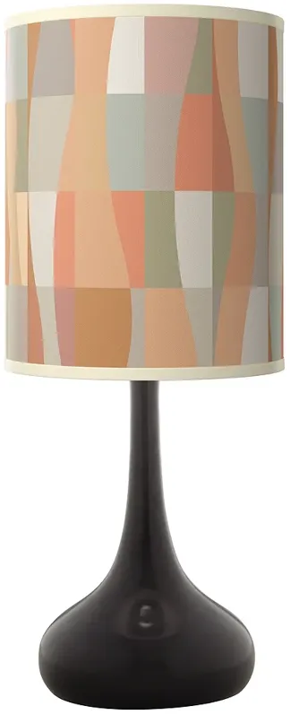 Sedona Giclee Black Droplet Table Lamp