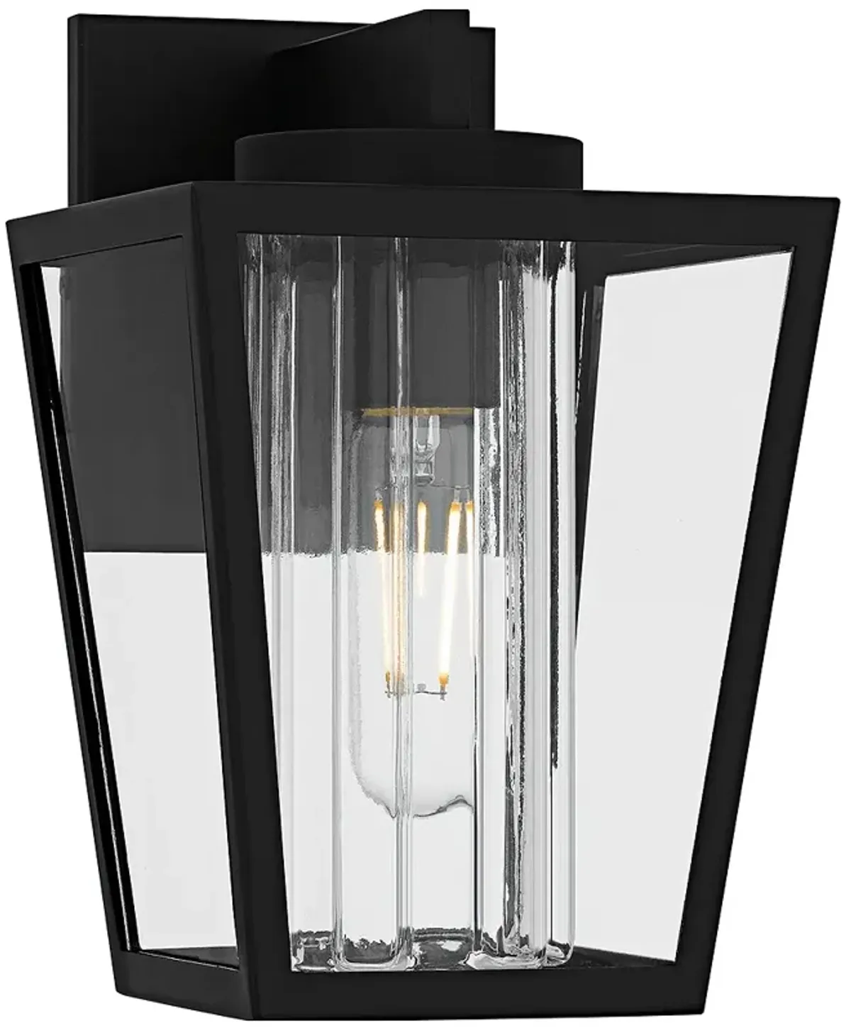 Jett 1-Light Matte Black Outdoor Wall Lantern