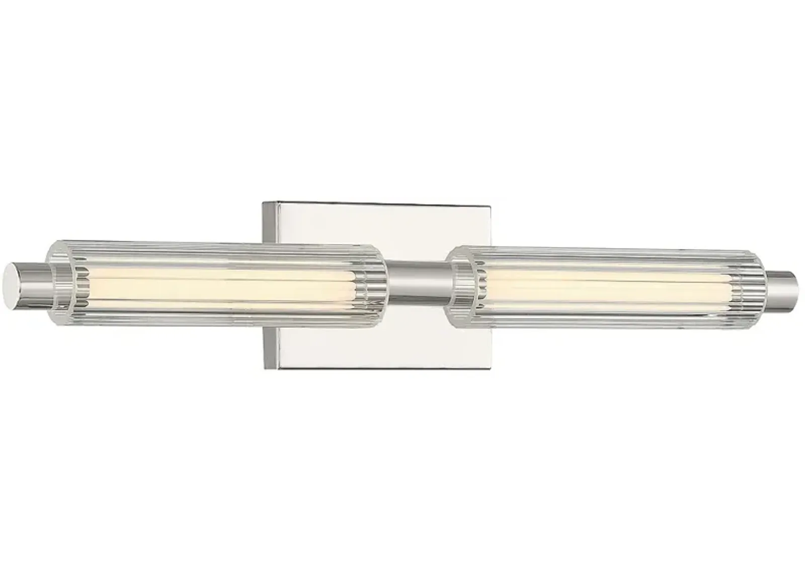 George Kovacs Double Barrel 22 1/2"W Polished Nickel LED Bath Light