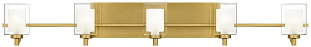 Kolt 5-Light Brushed Gold Bath Light
