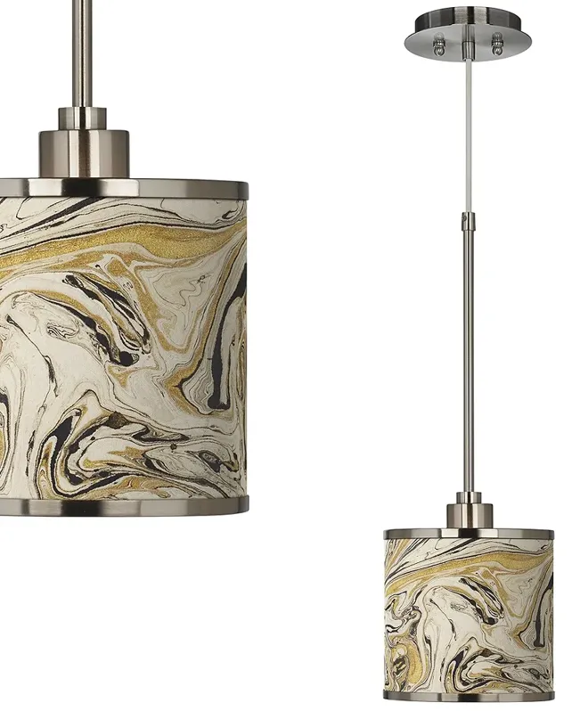 Venetian Marble Giclee Glow Mini Pendant Light