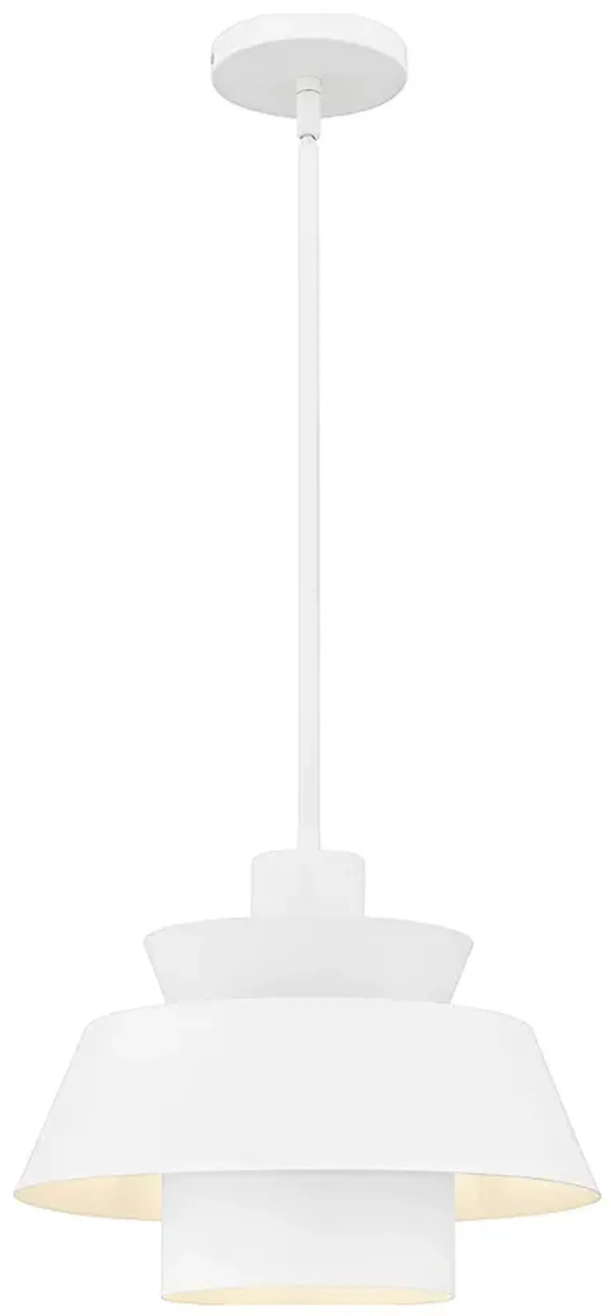 Lumi 1-Light Matte White Pendant