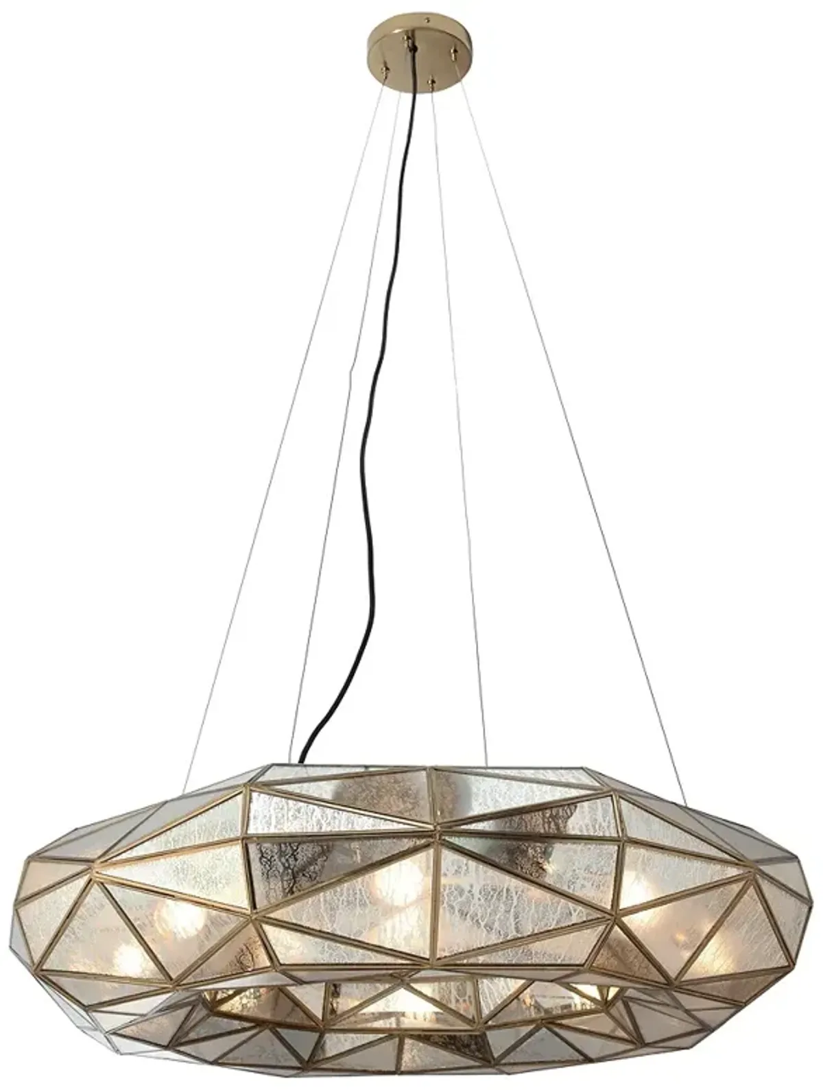 Metropolitan Geo-Gem 8-Light 36-in Artisan Brass Pendant