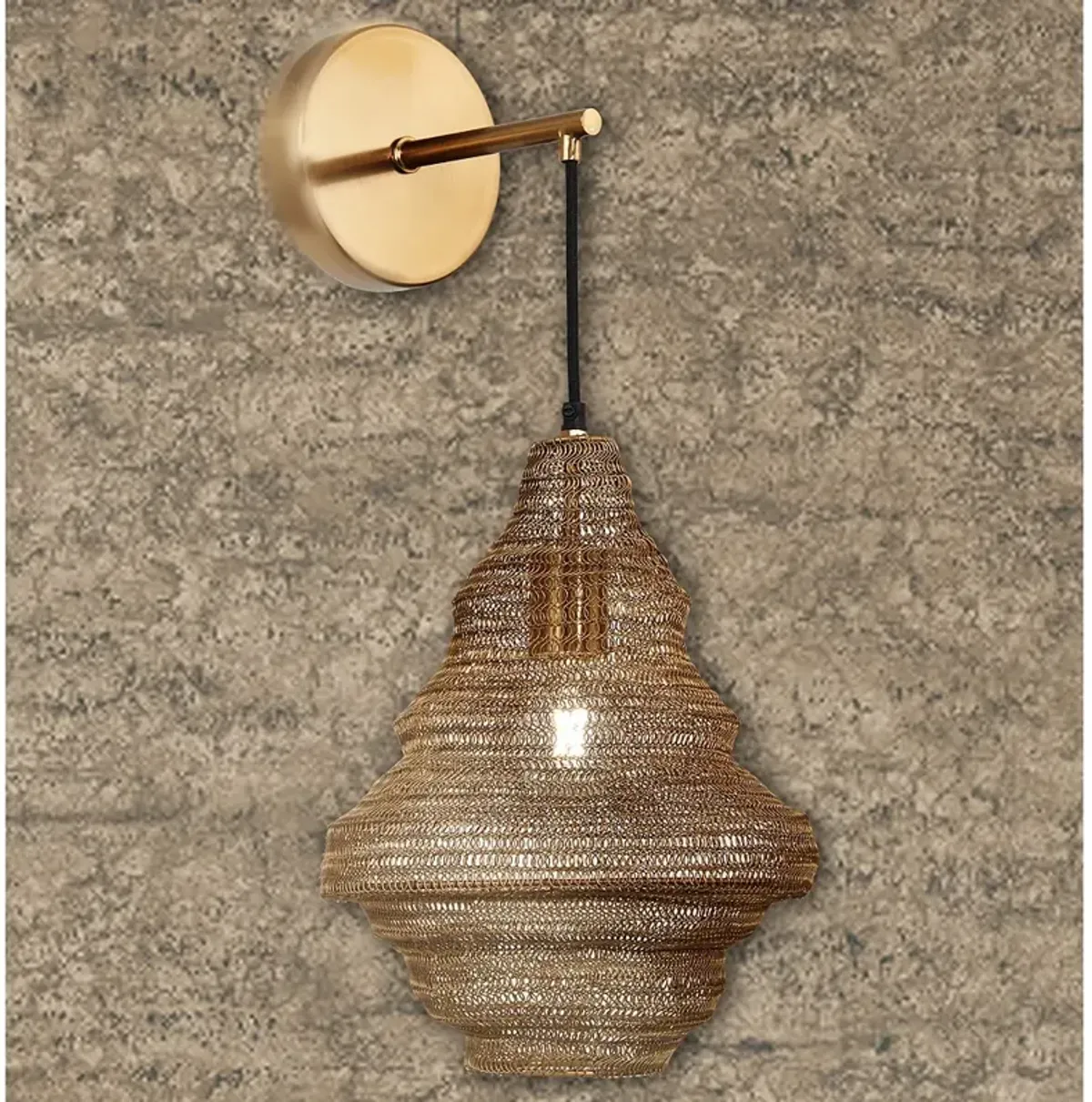 Metropolitan Marseille 24 1/4" High Gilded Brass Wall Sconce