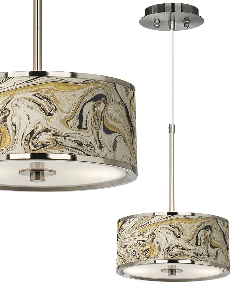 Venetian Marble Giclee Glow 10 1/4" Wide Pendant Light