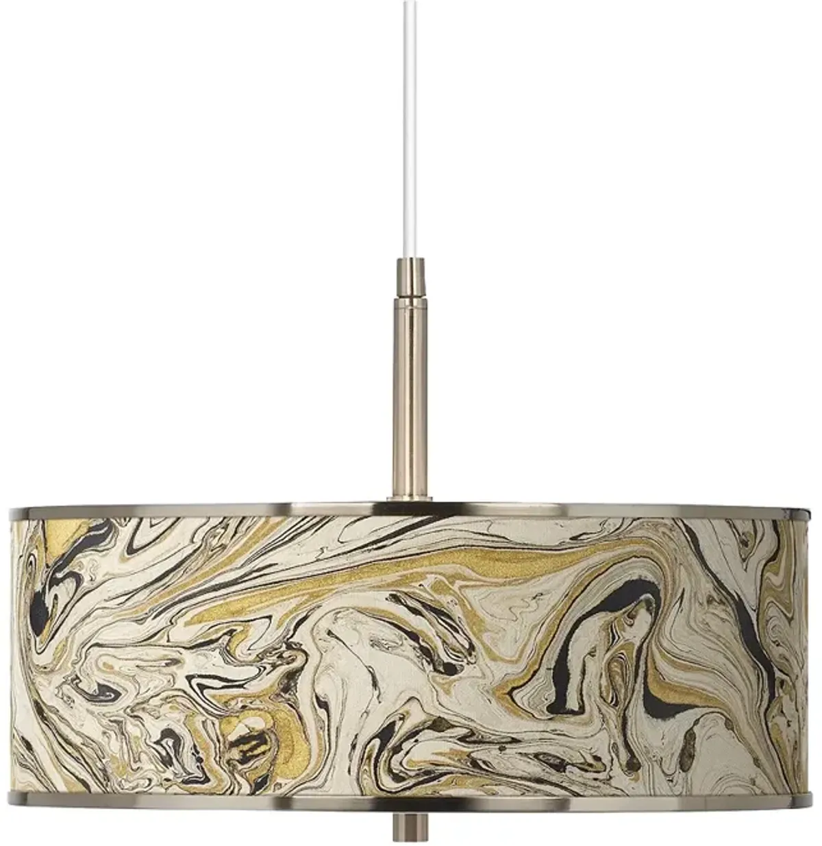 Venetian Marble Giclee Glow 16" Wide Pendant Light