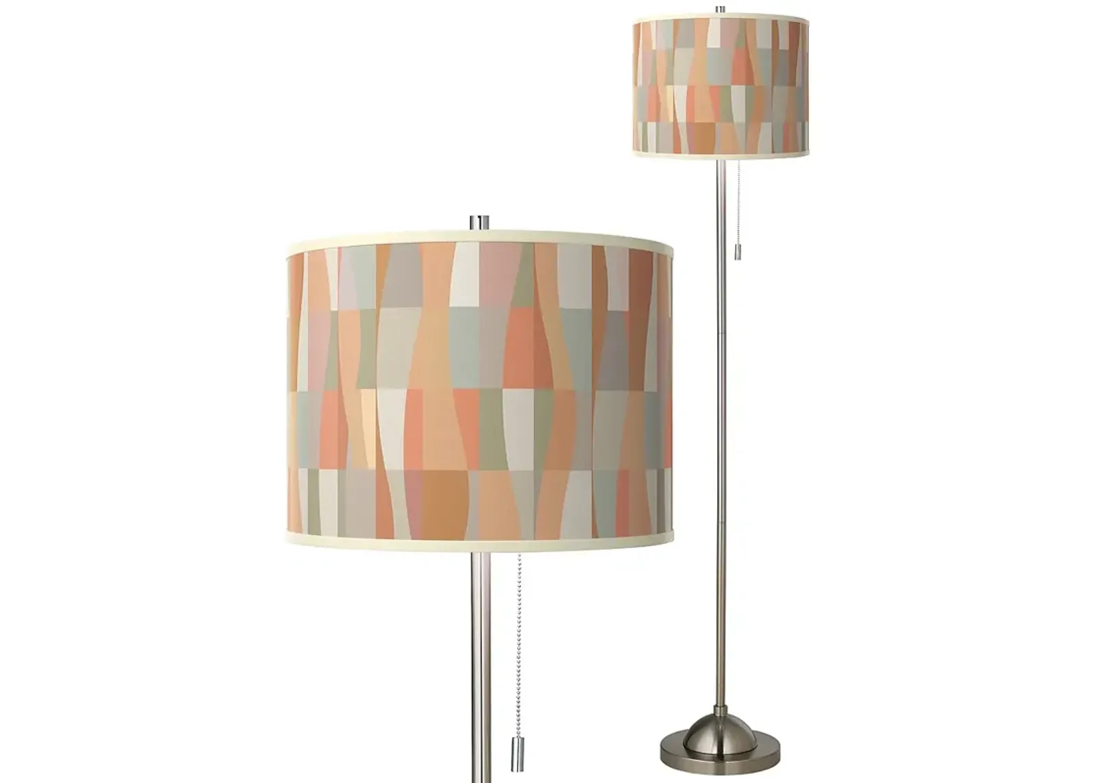 Sedona Brushed Nickel Pull Chain Floor Lamp