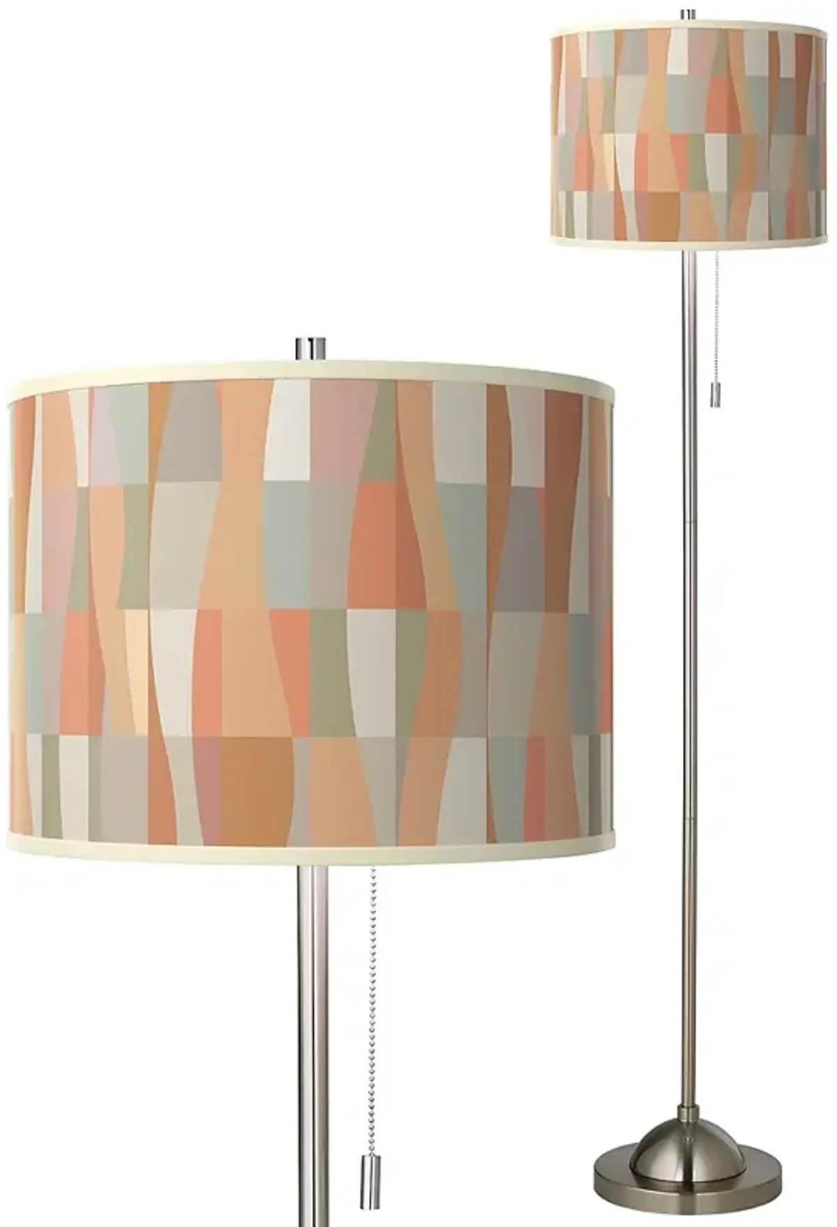 Sedona Brushed Nickel Pull Chain Floor Lamp