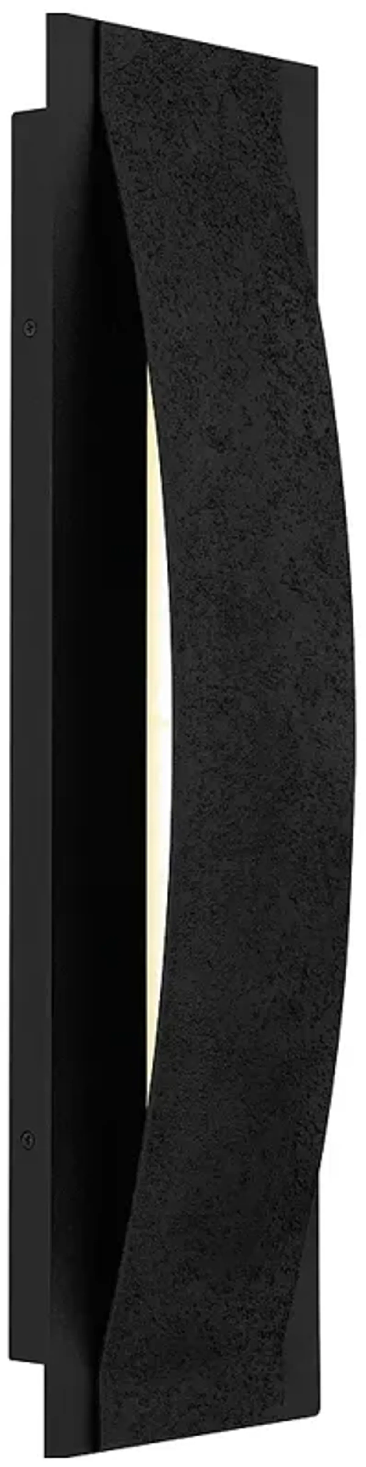 Onyx Integrated LED Earth Black Outdoor Wall Lantern