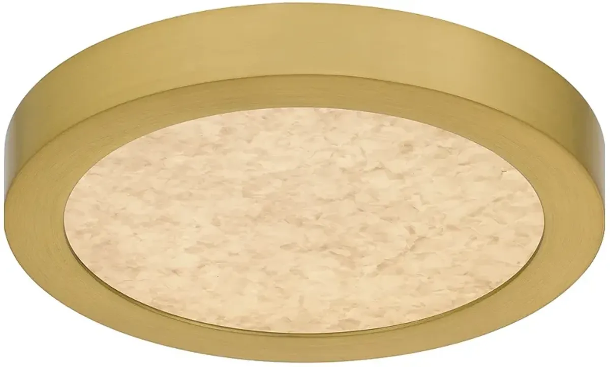 Outskirts Integrated LED Brushed Gold Flush Mount with CCT Switch