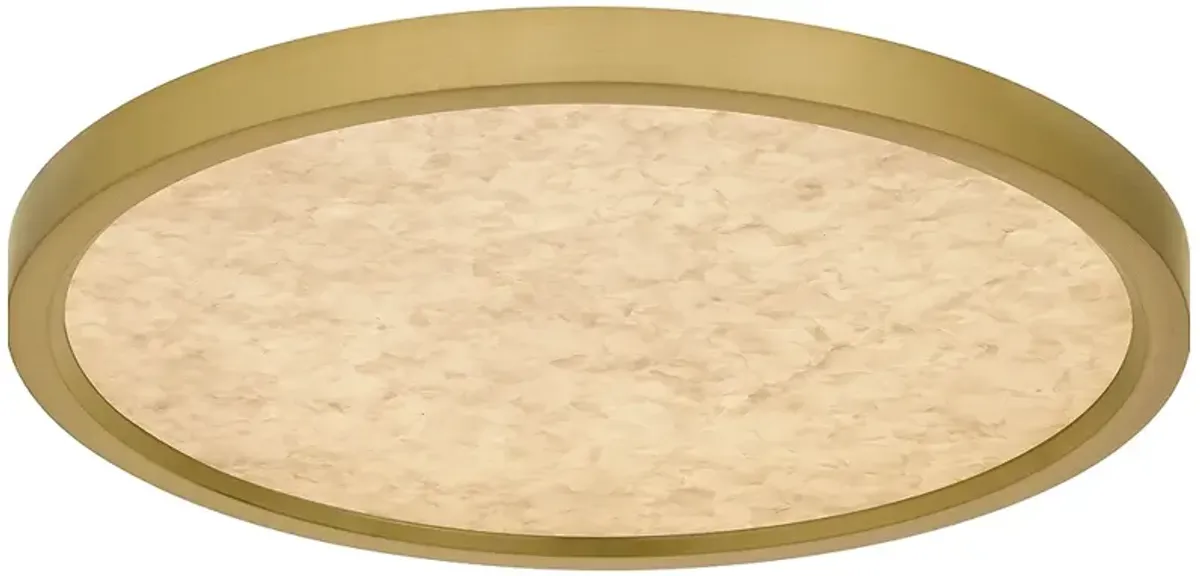 Outskirts Integrated LED Brushed Gold Flush Mount with CCT Switch