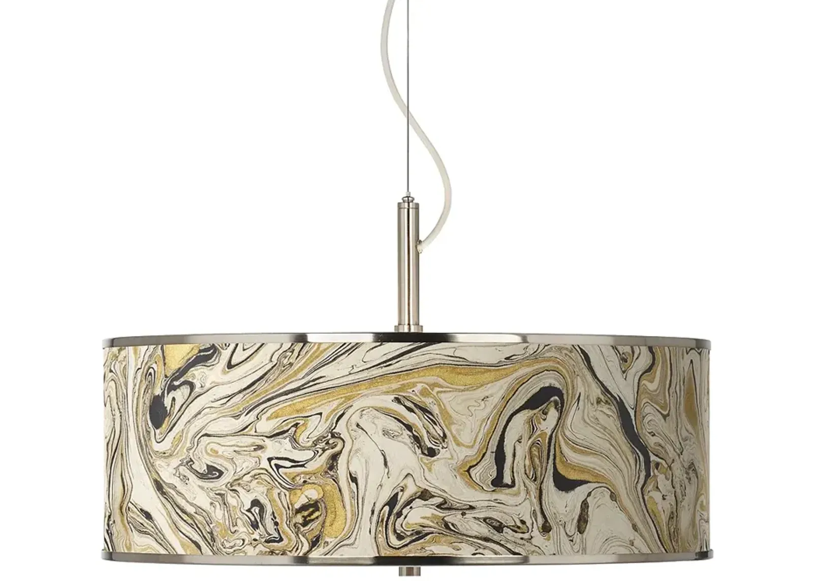 Venetian Marble Giclee Glow 20" Wide Pendant Light