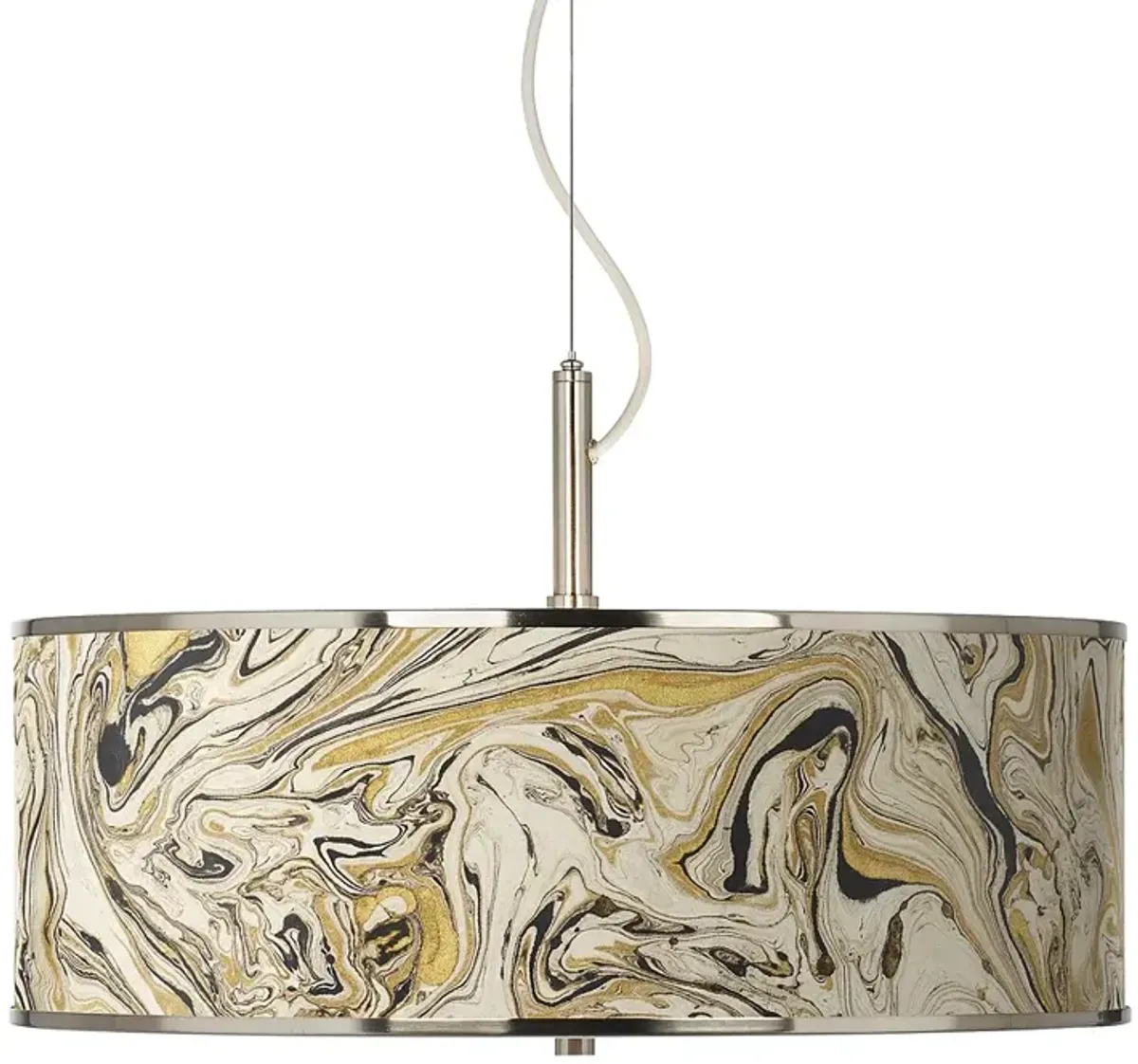 Venetian Marble Giclee Glow 20" Wide Pendant Light