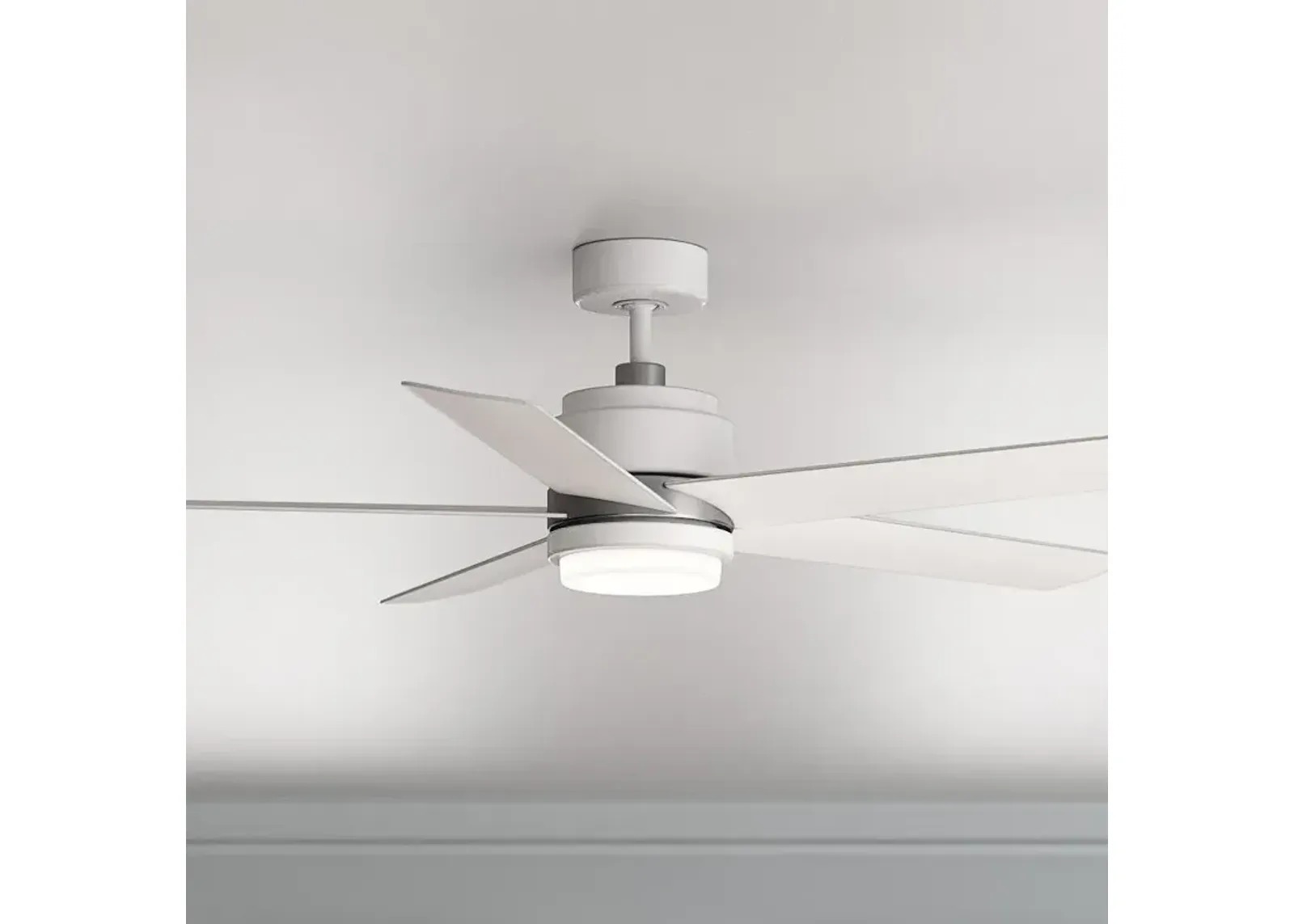 54" Hinkley Tier Appliance White LED Outdoor Ceiling Fan with Remote