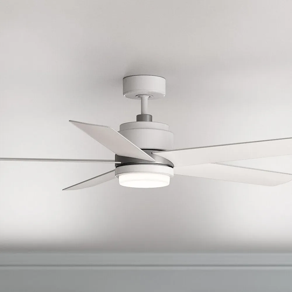 54" Hinkley Tier Appliance White LED Outdoor Ceiling Fan with Remote