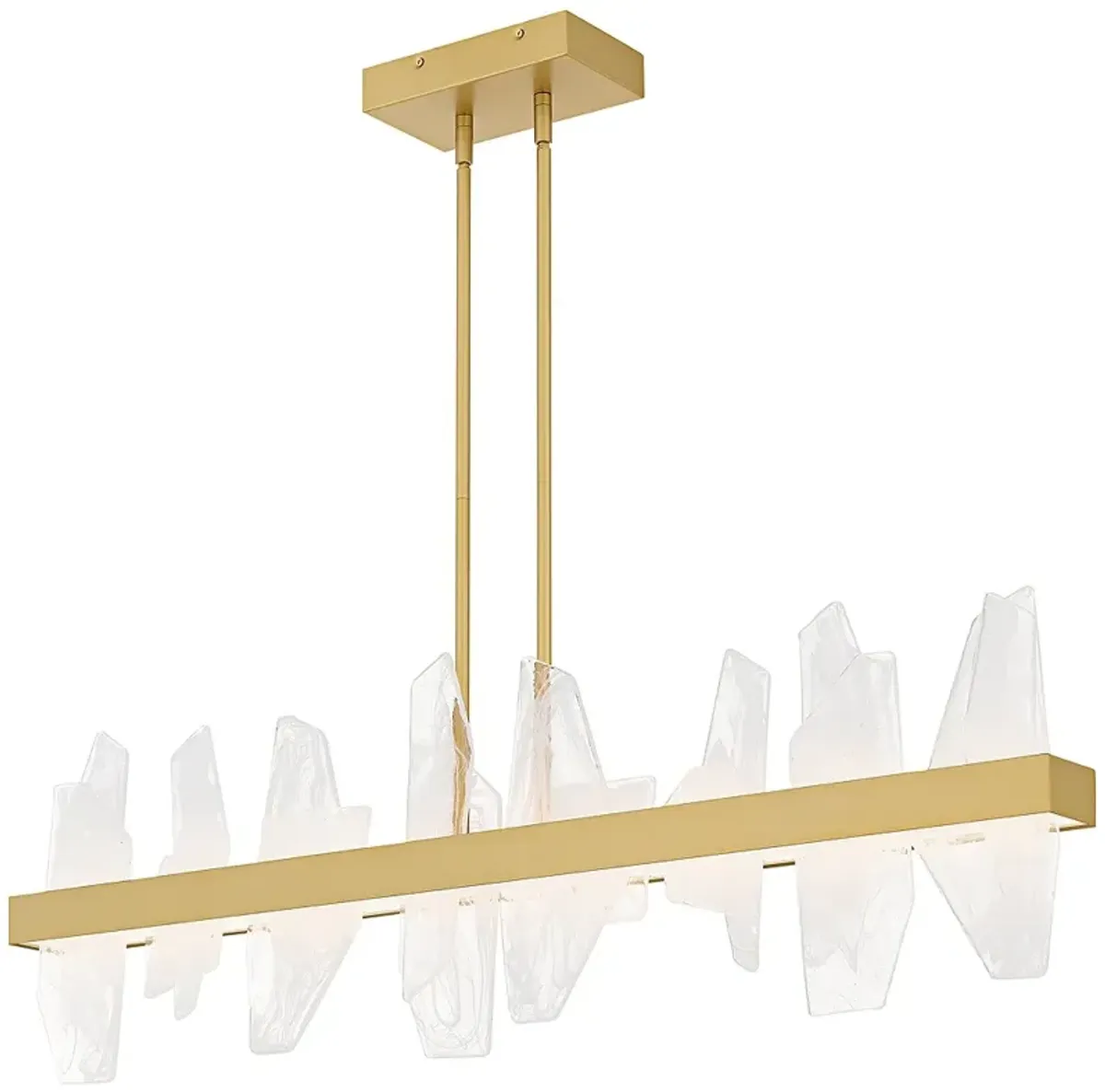 Aurelia Integrated LED Soft Gold Linear Chandelier