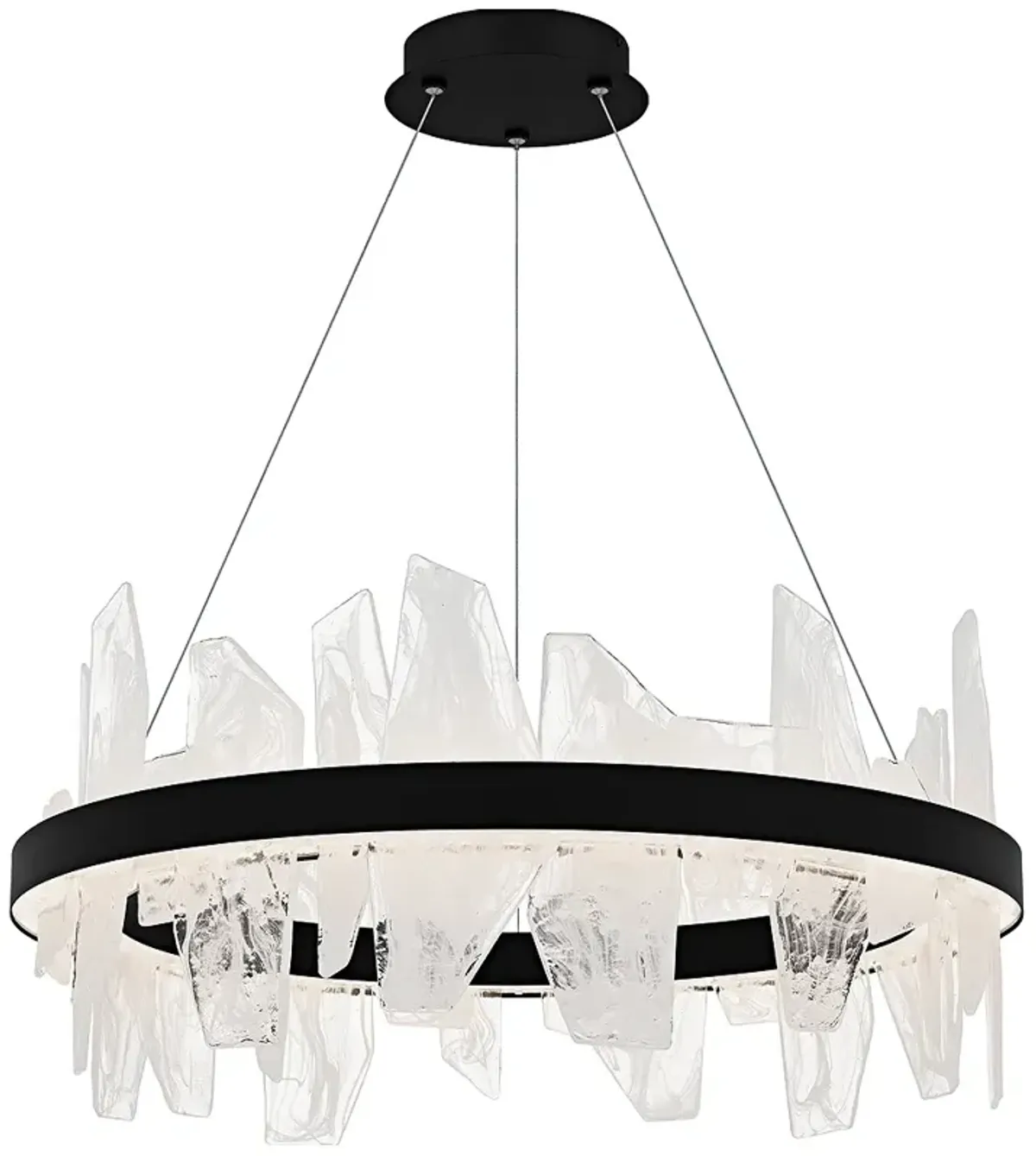 Aurelia Integrated LED Matte Black Chandelier