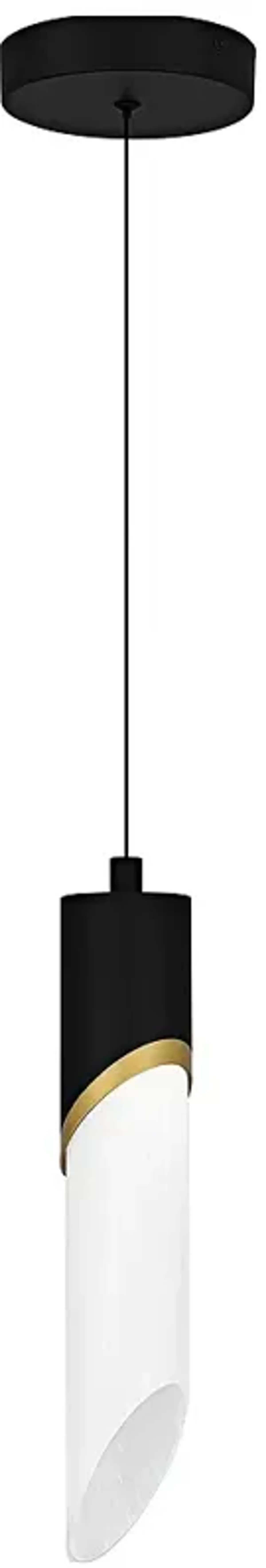 Alys 1-Light Integrated LED Matte Black Mini Pendant