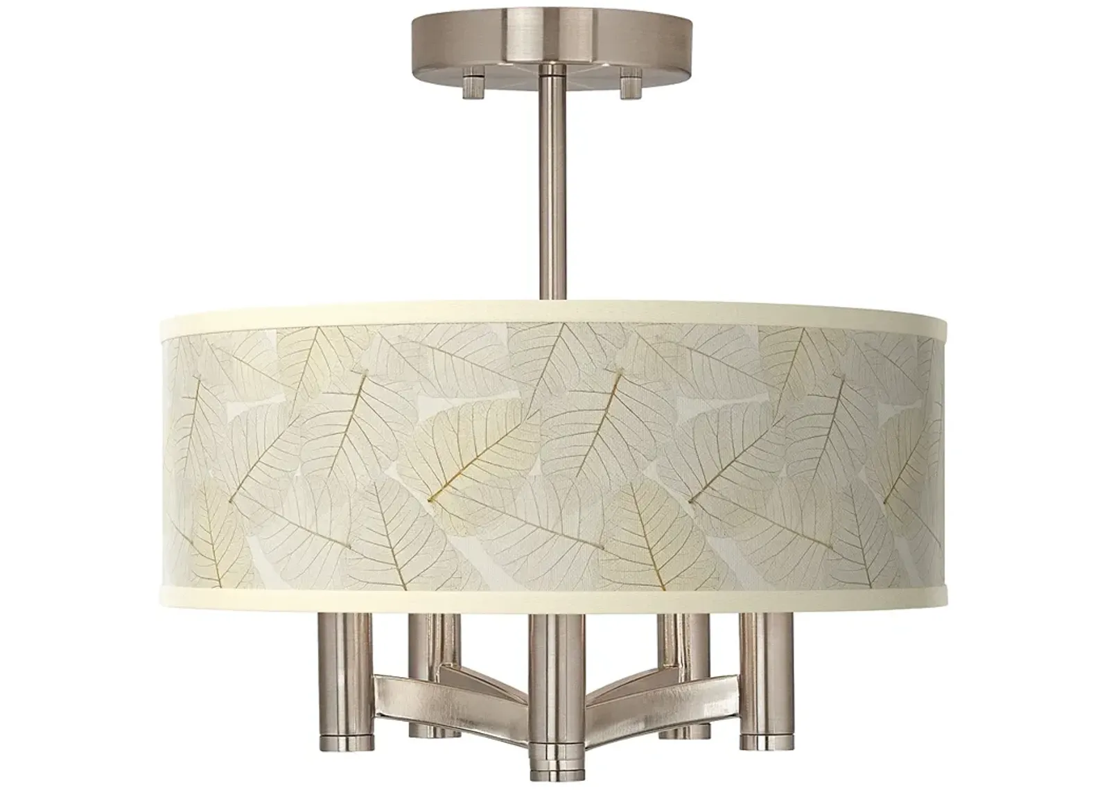 Fall Leaves Ava 5-Light Nickel Ceiling Light