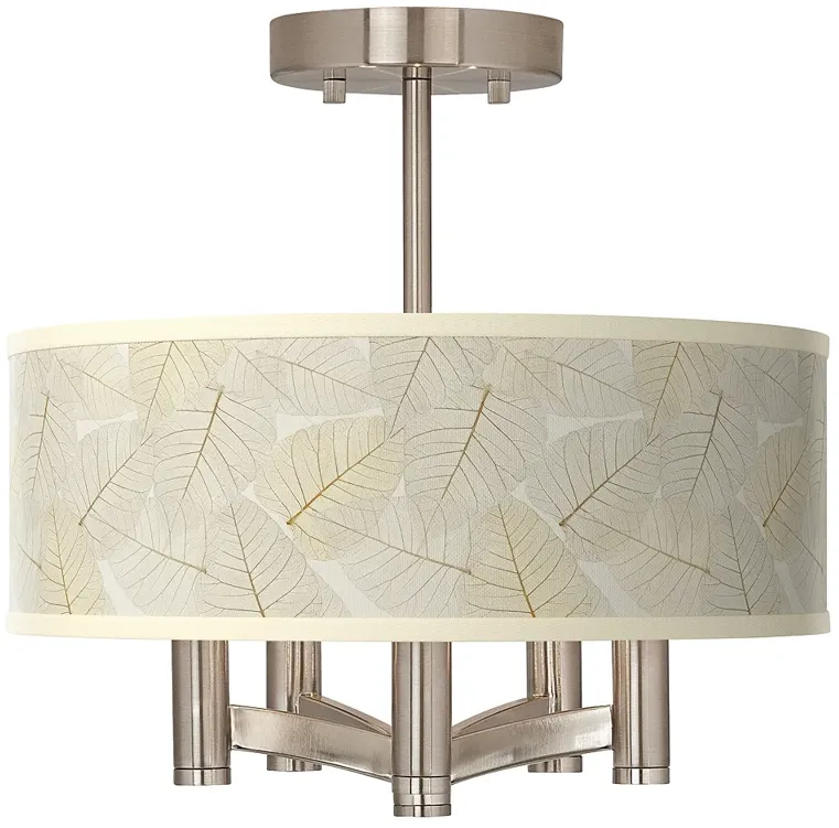 Fall Leaves Ava 5-Light Nickel Ceiling Light