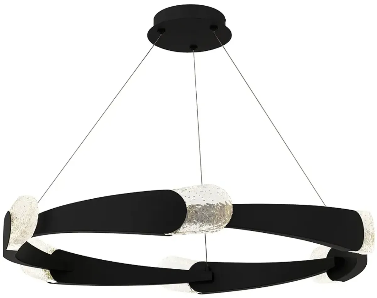 Saffron Integrated LED Matte Black Pendant