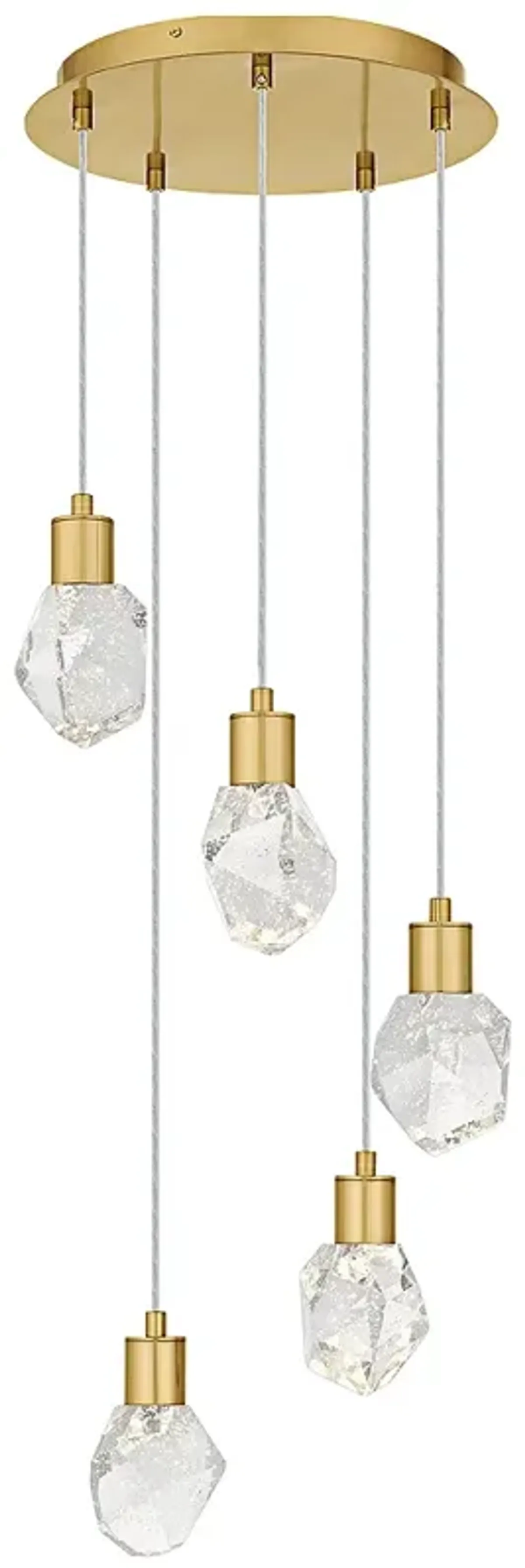 Skye Integrated LED Brushed Gold Pendant